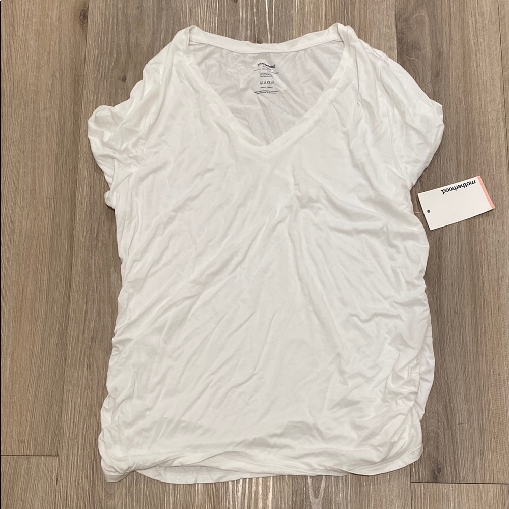NWT Motherhood Maternity White Tee
